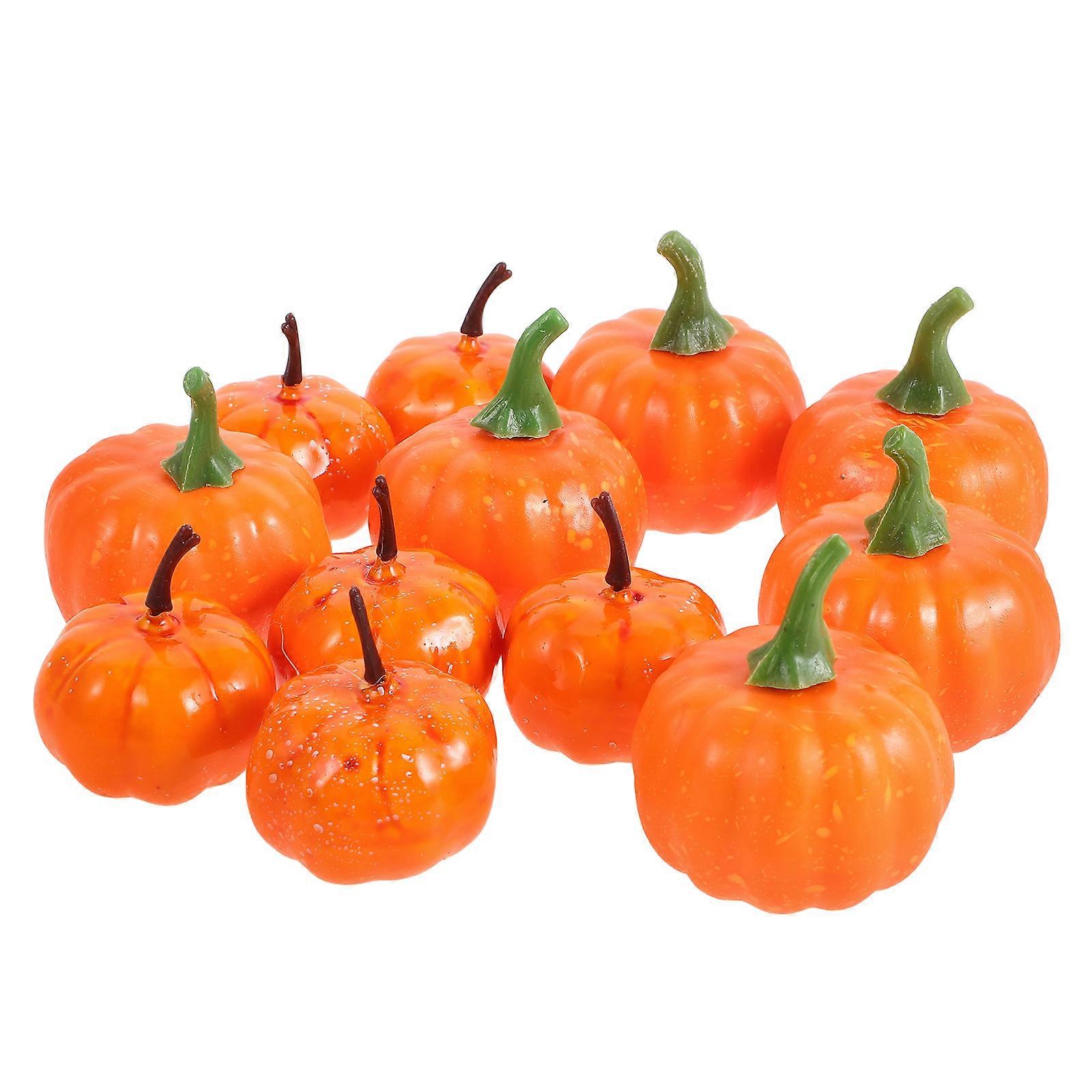 12pcs Artificial Halloween Pumpkin Props for Home, Restaurant & Festive Decorations