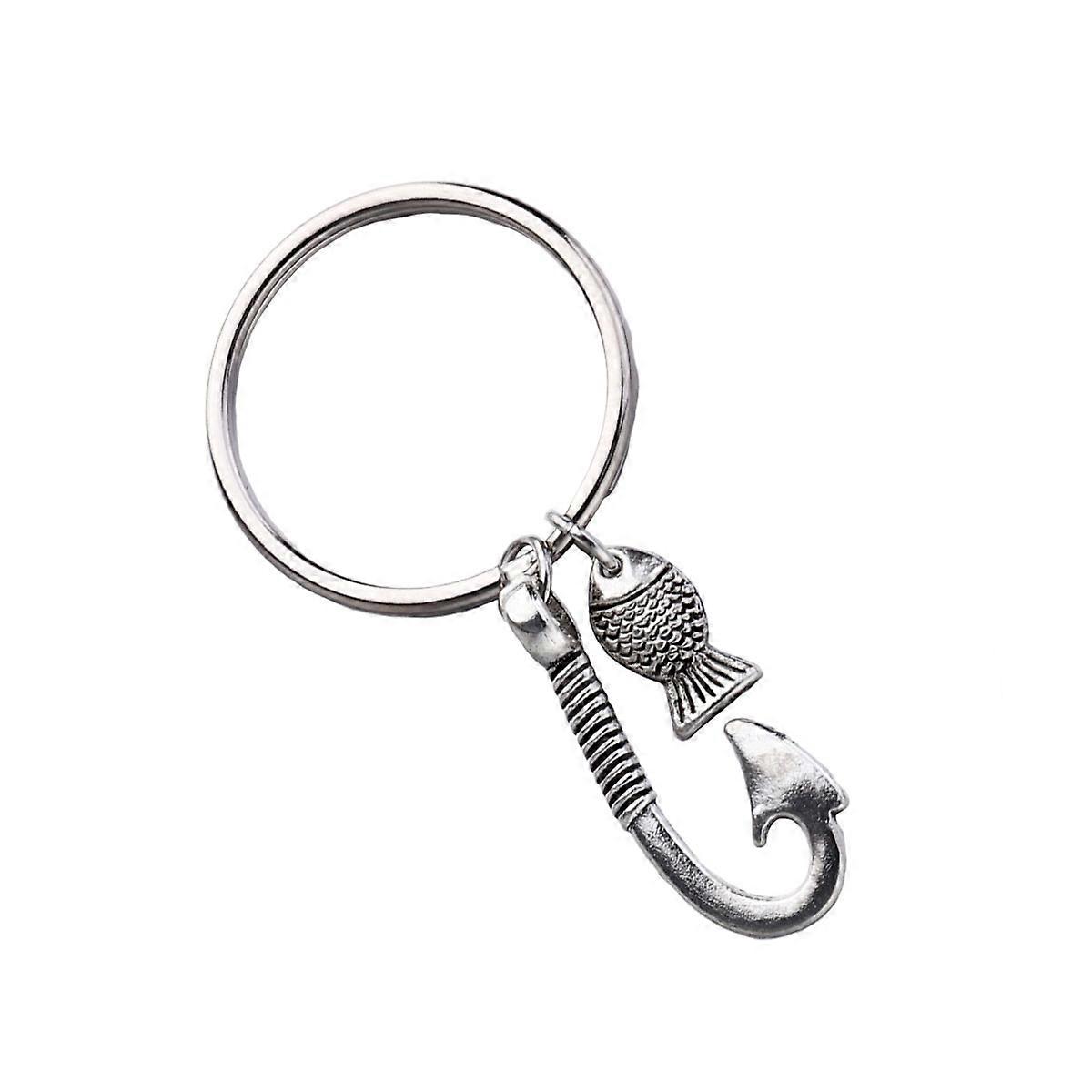 Keychain Accessories Design Keyholder Everyday Use Silver Alloy Keychain For Men 1Set