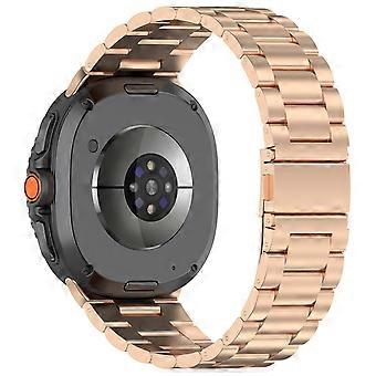 Bracelet de montre à 3 perles pour Samsung Galaxy Watch8 44mm 40mm Watch8 Classic 46mm Interdiction de poignet en acier inoxydable