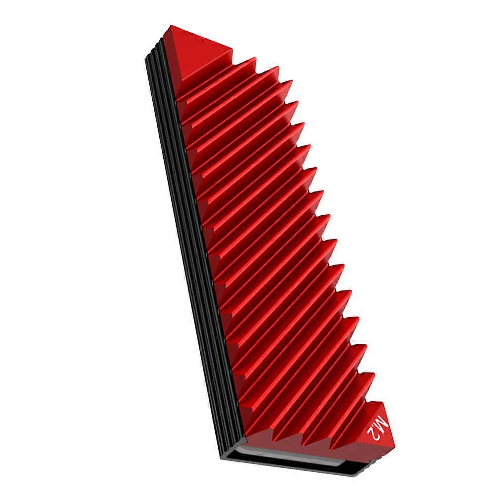 Red Aluminum Heat Sink Module For Computer Hardware Cooling 2.87X0.96X0.38In 1Pack