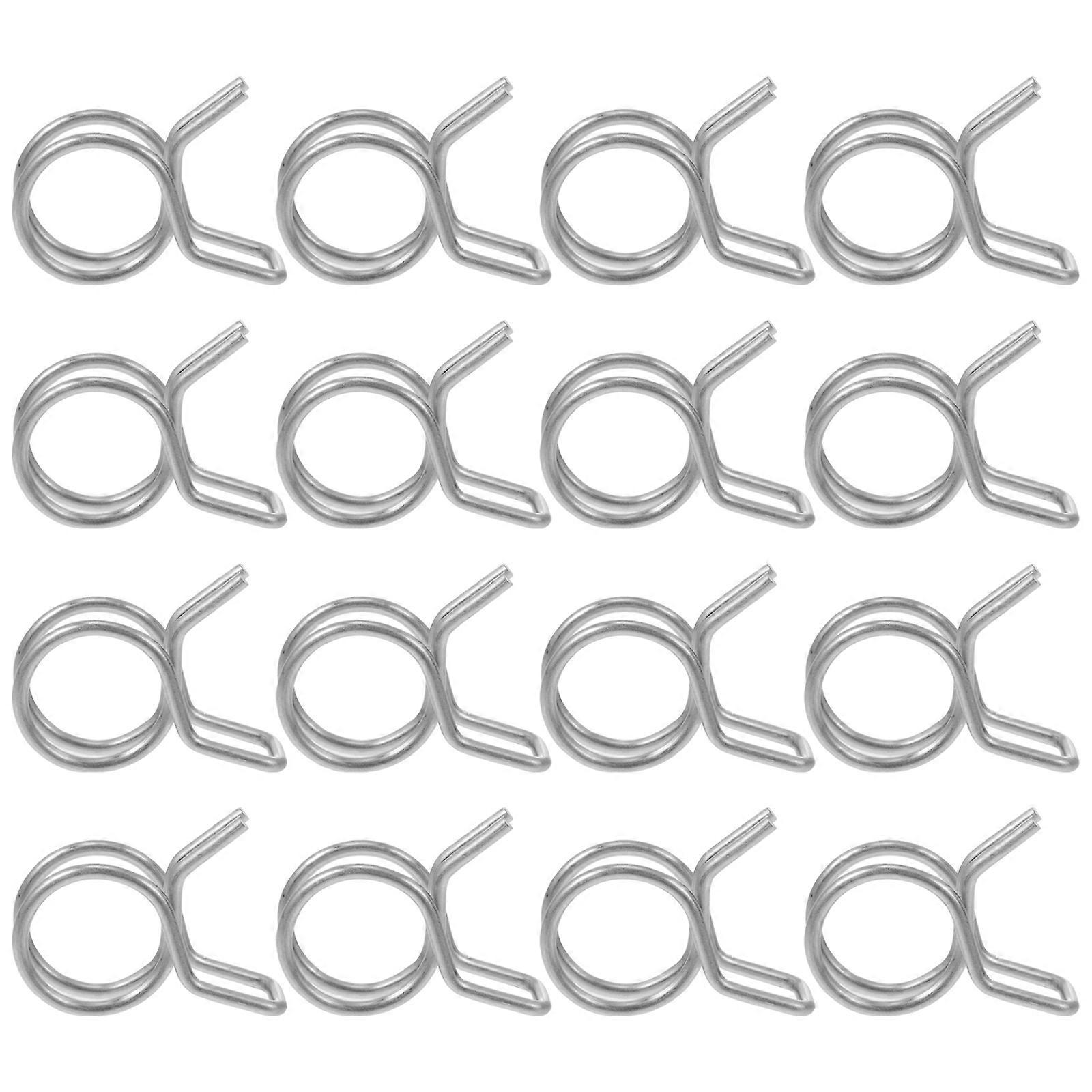 Spring Shape Hose Clamp 100Pcs Ideal For Handymen Prevent Loss Of Gases Suitable For Water Fuel Pipes