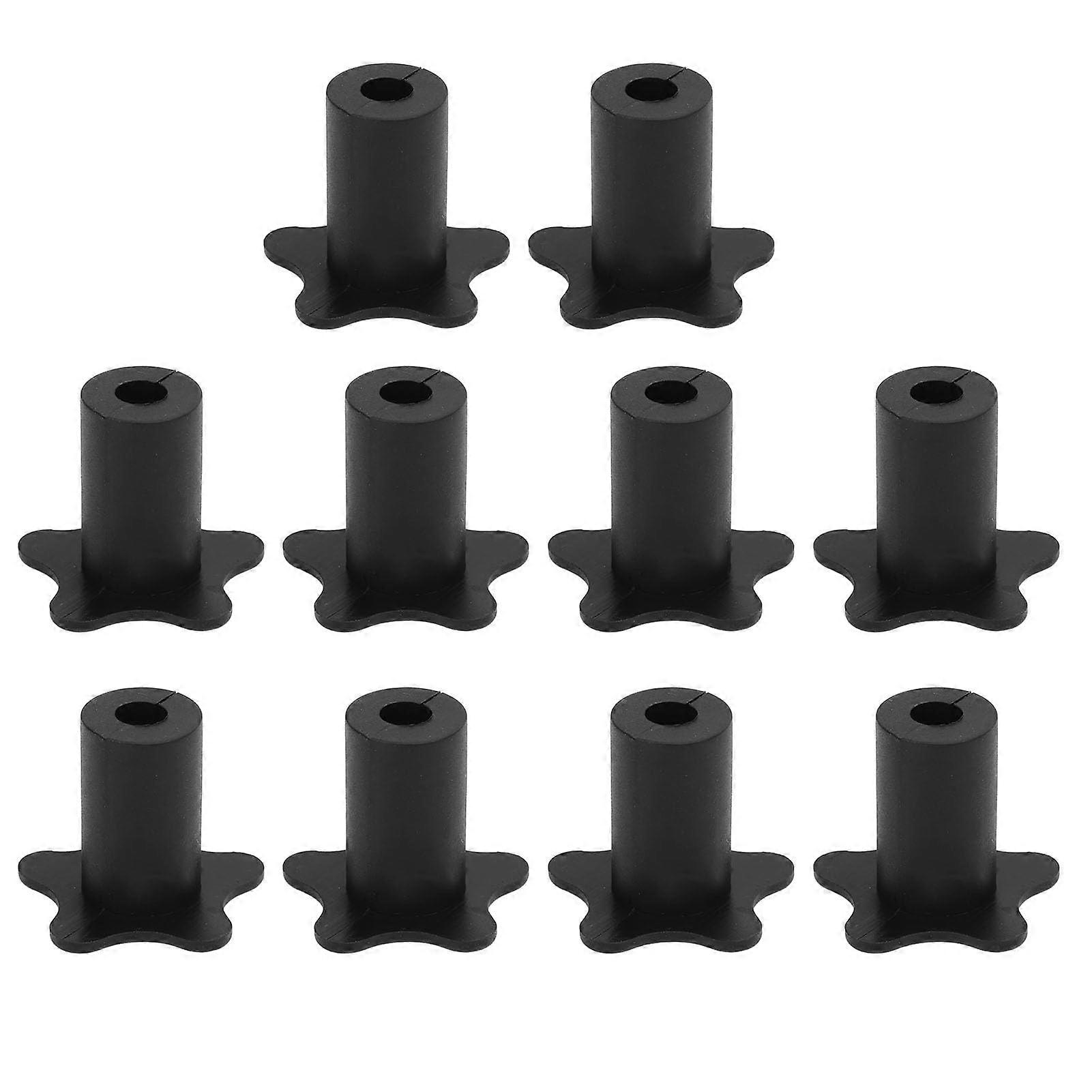 Satellite Cable Wall Pass-Through, Silicone Cable Management Set for 5/8 Inch Antenna Cable, Indoor/Outdoor Use, Black