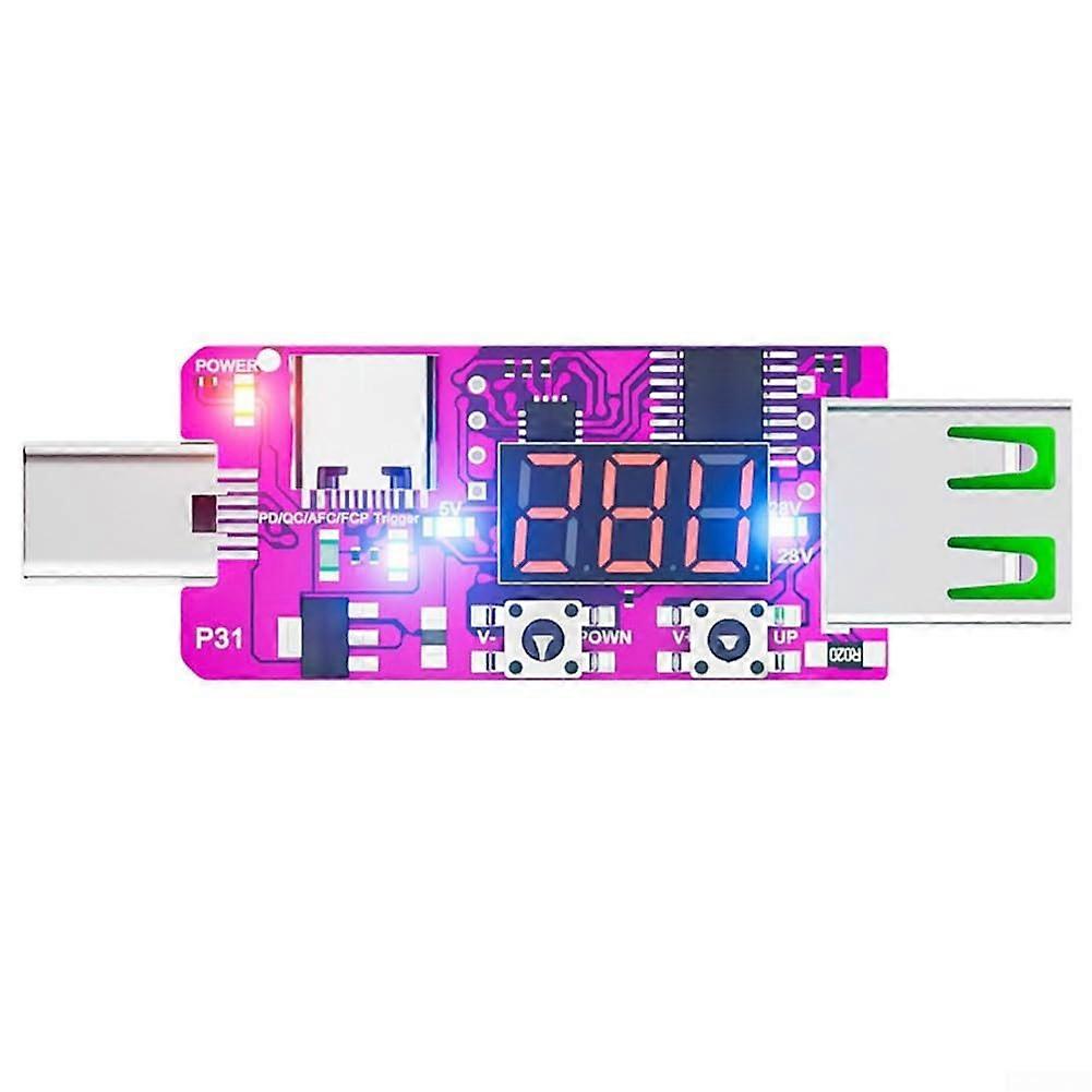 5V28V Quick Charge Trigger Digital Voltage Meter with PowerOff Memory Function, Voltage Storage Function