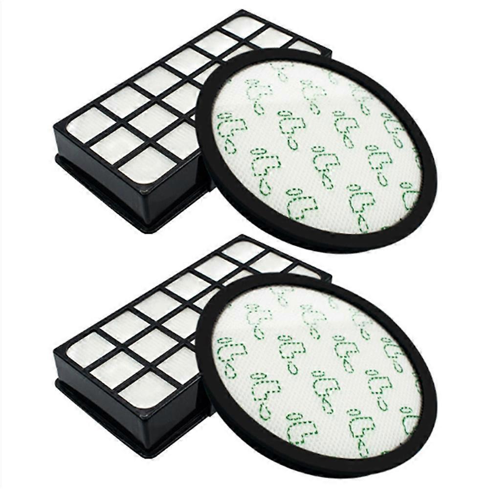 Vacuum Cleaner Filter Accessories for Rowenta RO7647EA/RO7663EA/RO7676EA/ZR903701 (2x Pre-Filters+2x Post-Filters)