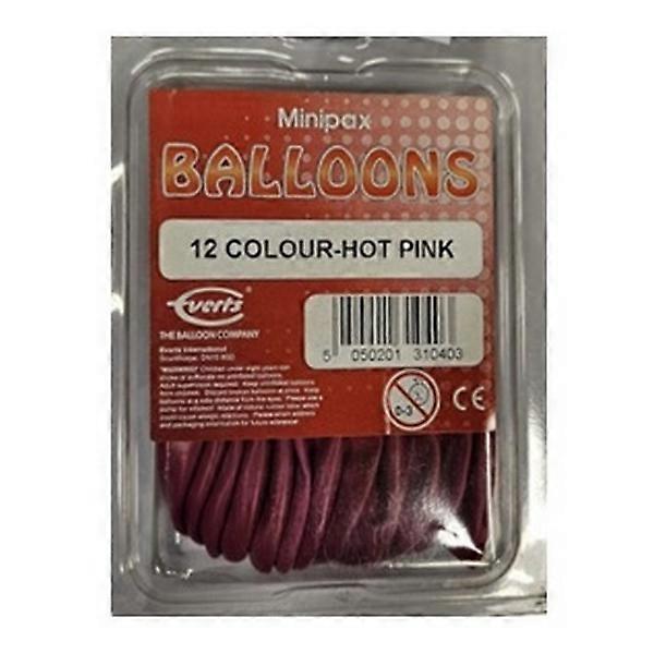 Everts Minipax Latex Plain Balloons (Pack of 12)