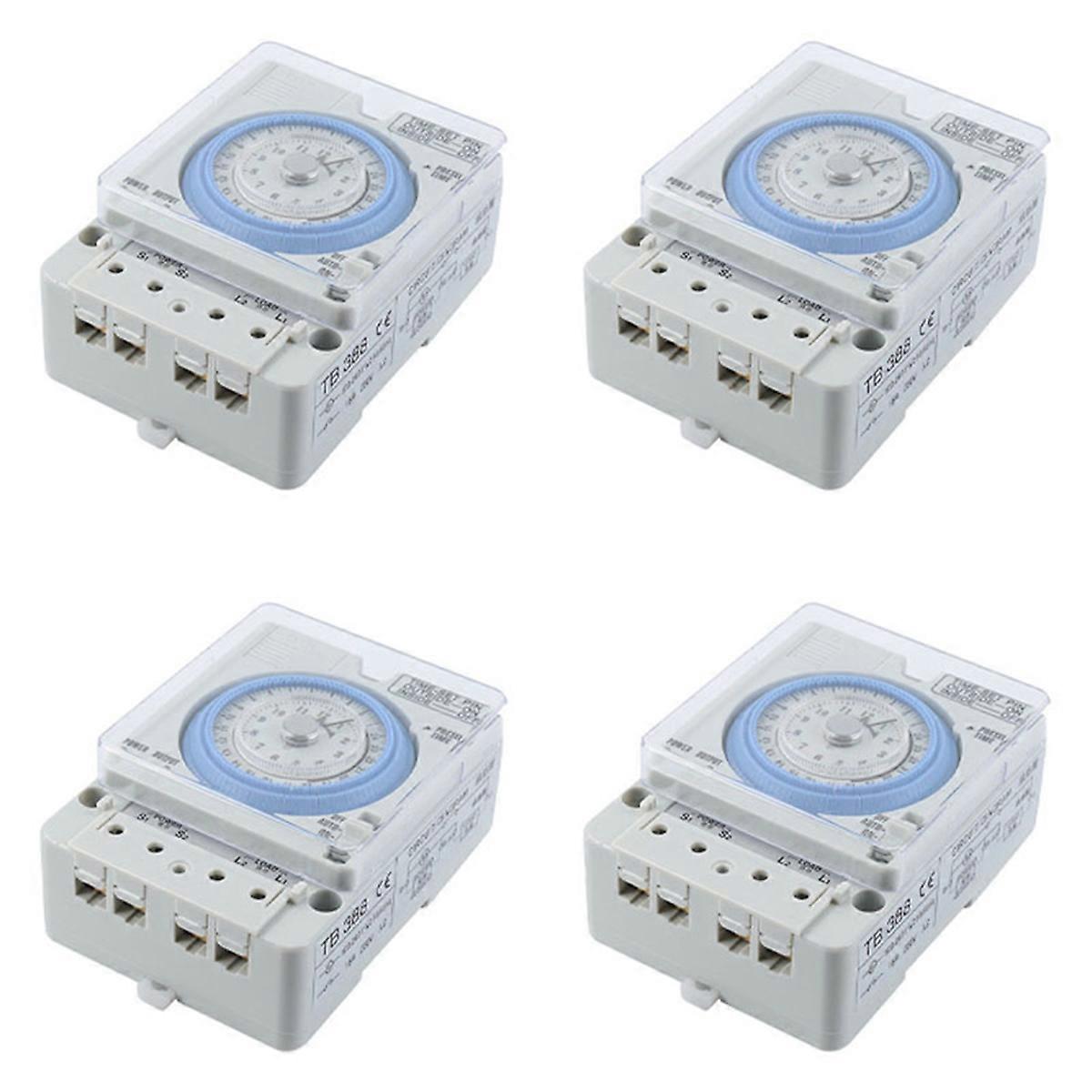 4X TB-388 Rectangle 15 Minutes / 96 Times Switch Timer Without Battery