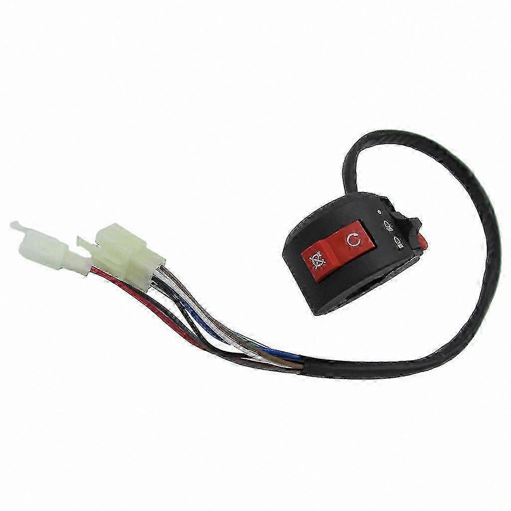 Universal 6+2 Pin Plug Start Kill Switch for ATV Quad Buggy 50cc-125cc Engines