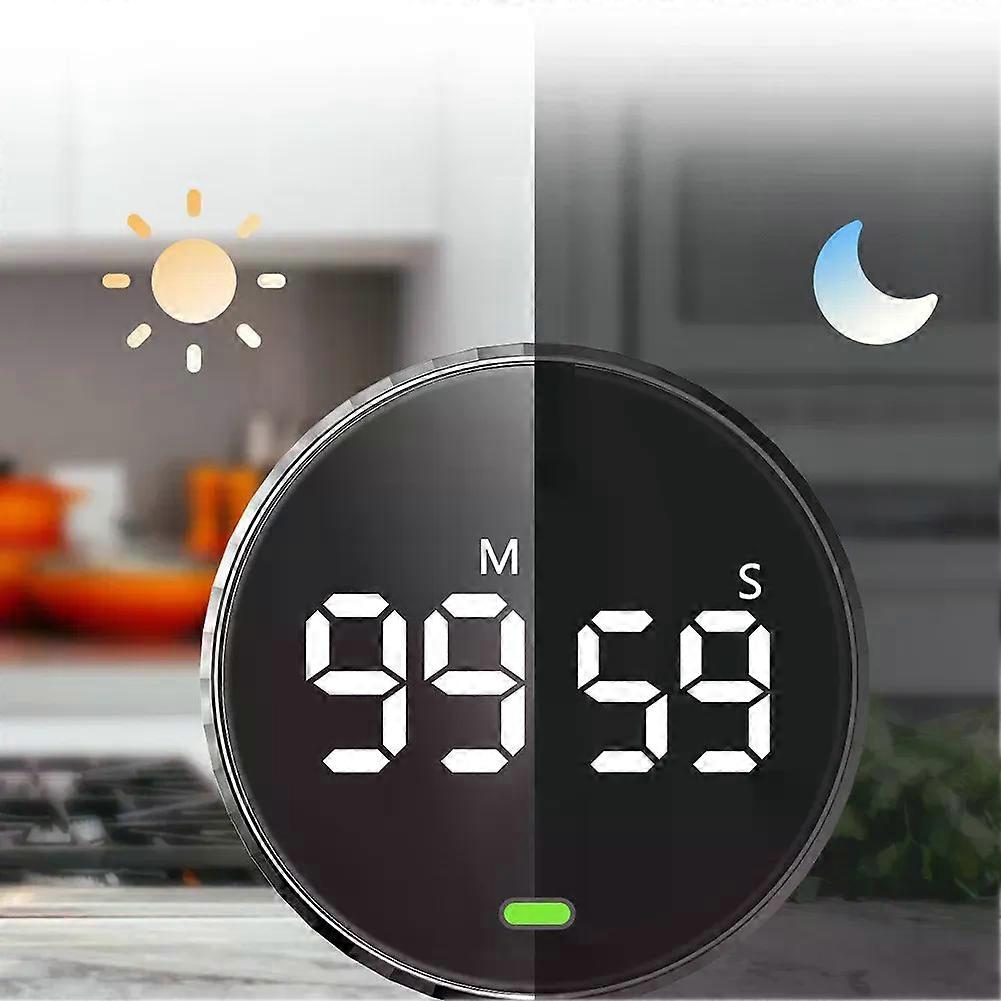 Magnetic Countdown Timer Digital Stopwatch Handheld Countdown Alarm Mechanical Timer Kitchen Timer Cooking Shower Study Stopwatch