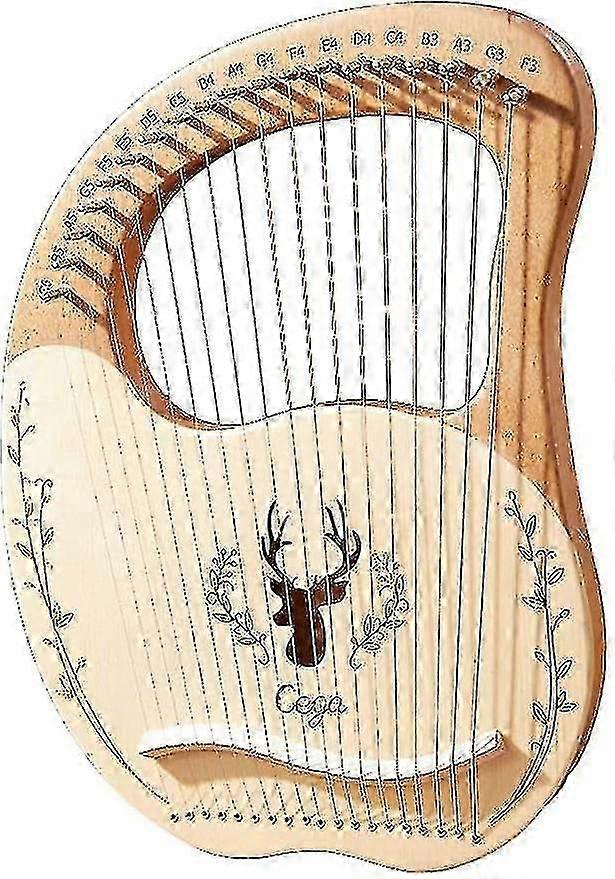 19 String Lyall Harp Mahogany String Instrument Finger Piano For Beginners And Music Enthusiasts