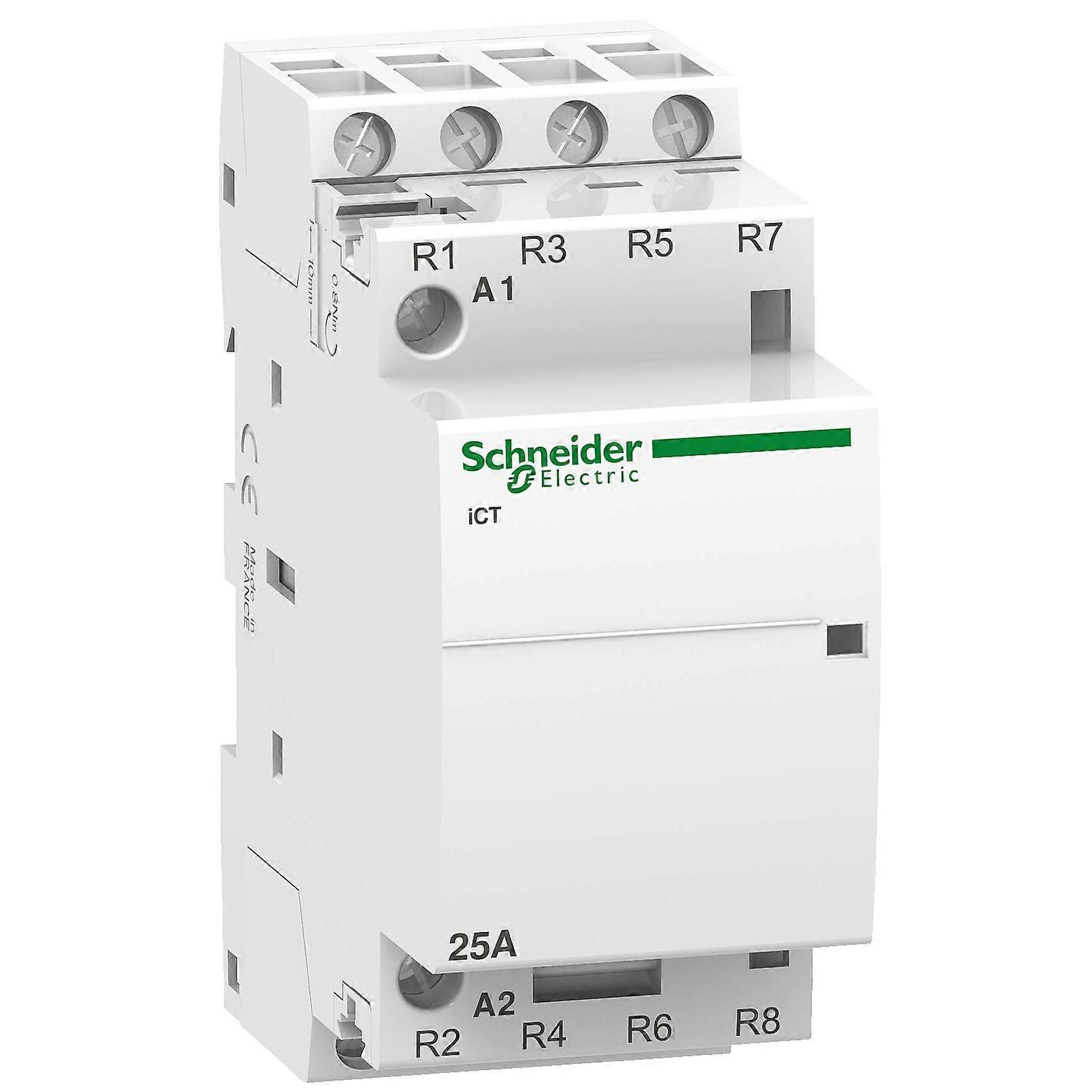 Schneider Contactor 4 Pole 25a 230v Ac Ict Series A9c20837