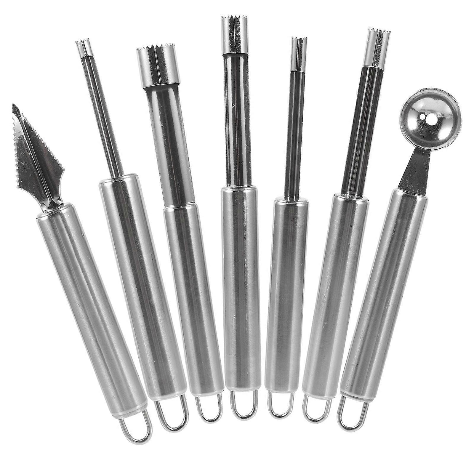 Stainless Steel Fruit Core Remover Ideal for Home Use Silver Color Portable and 1 Set