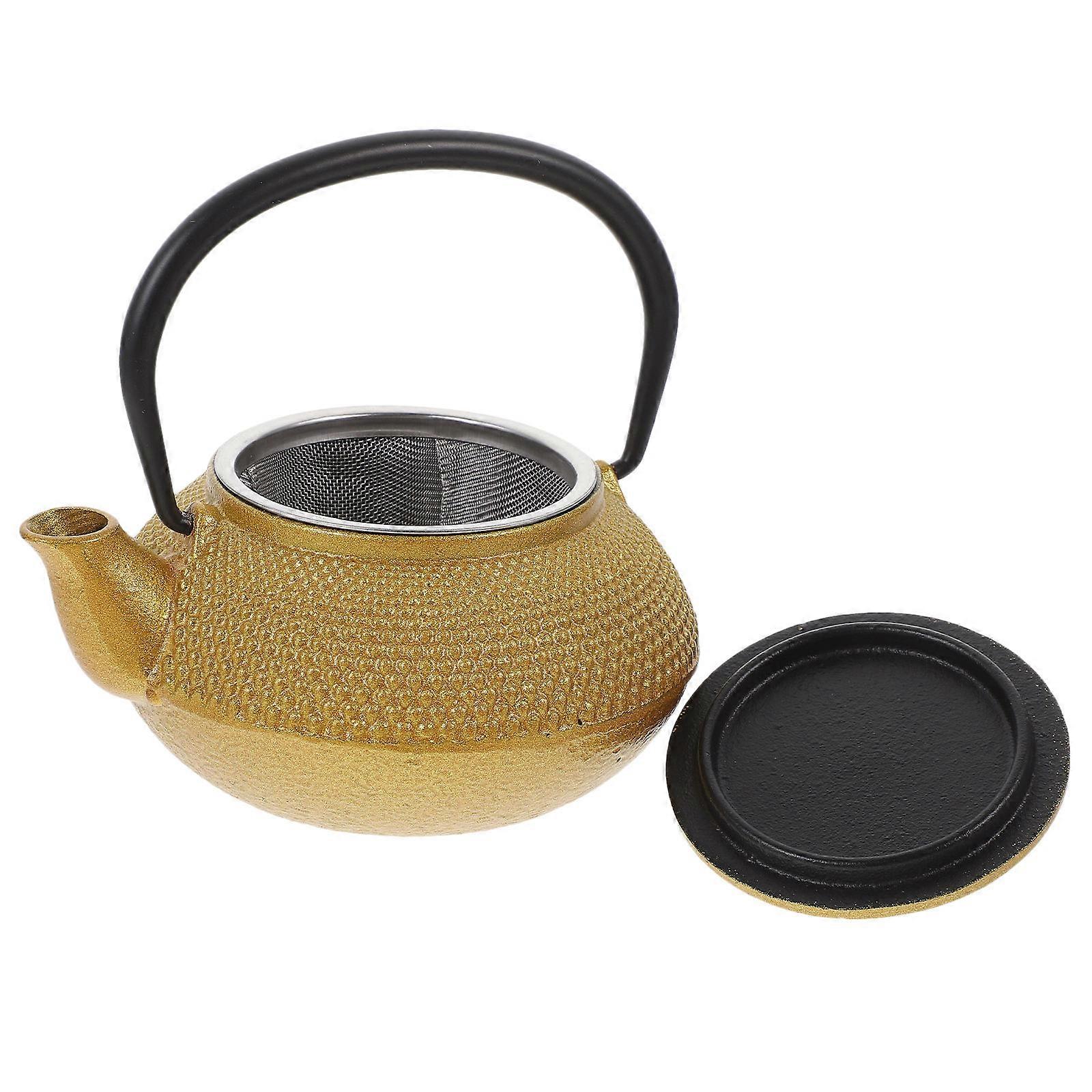 Cast Iron Teapot for Storage Portable Metal Tea Maker Pot