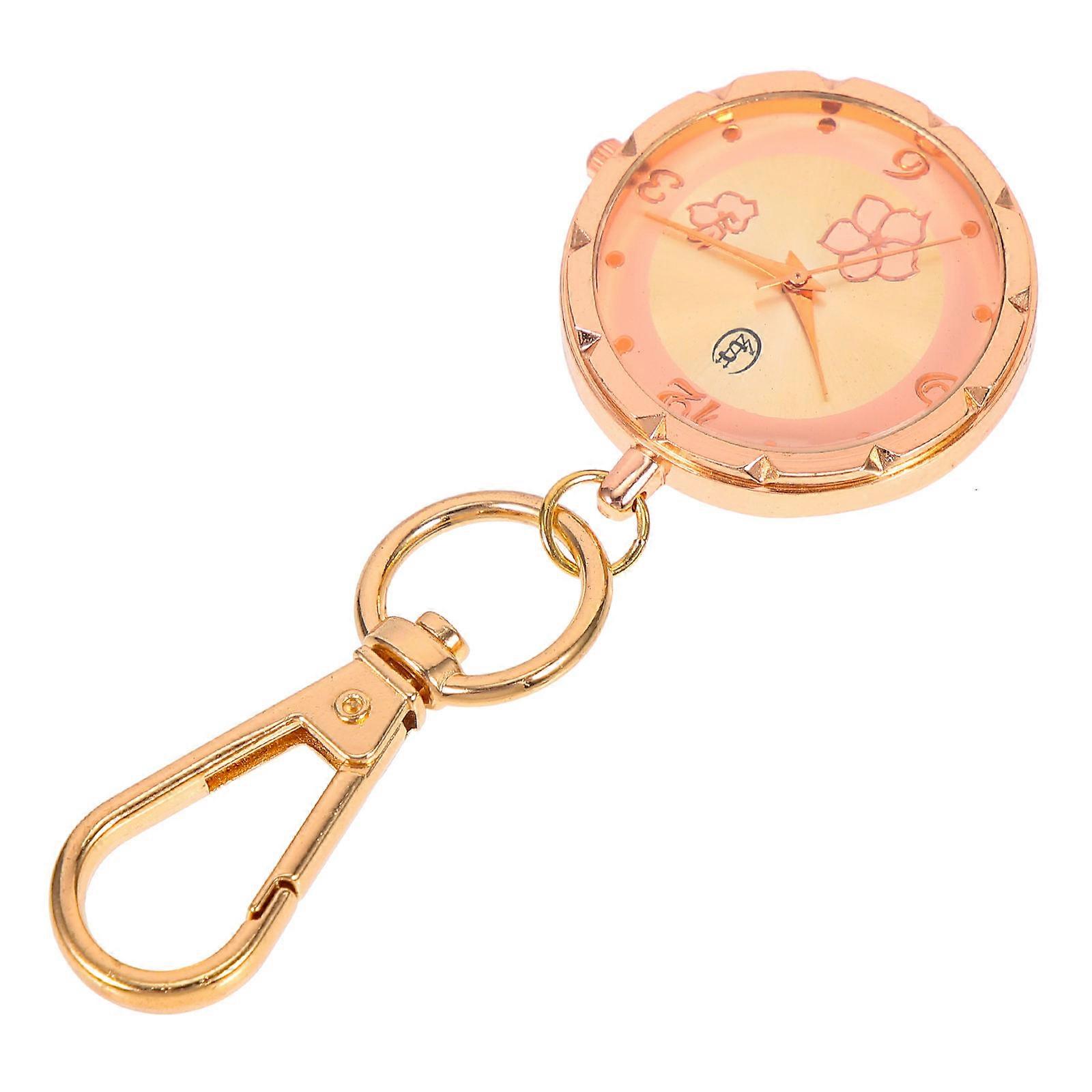 Portable Pocket Watch Key Buckle Precision Timing Elegant Choice 1Set Sturdy Material For Everyday Medical Use