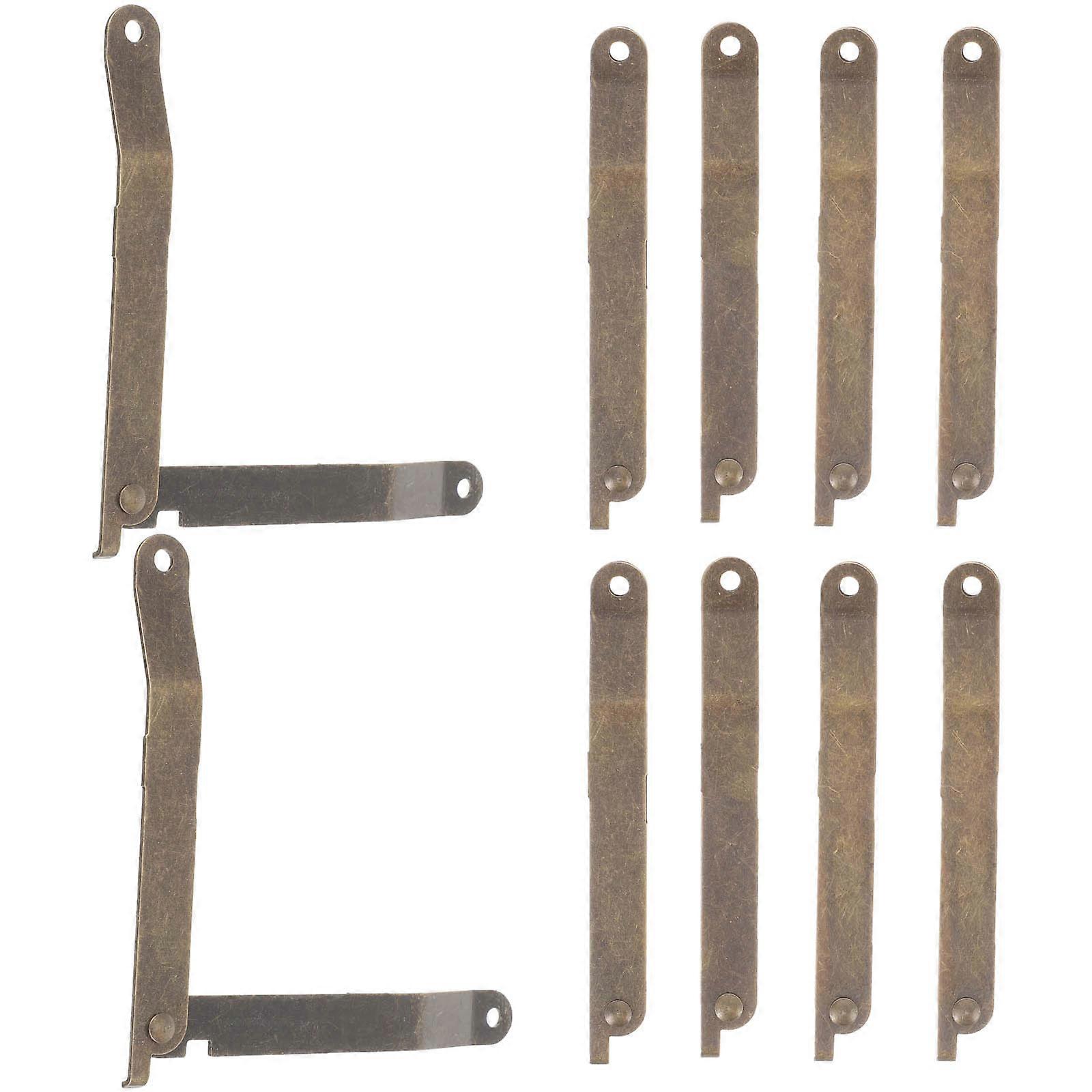 1 Set of Kitchen Wood Box Hinge with Lid Support Flap Stay Damper