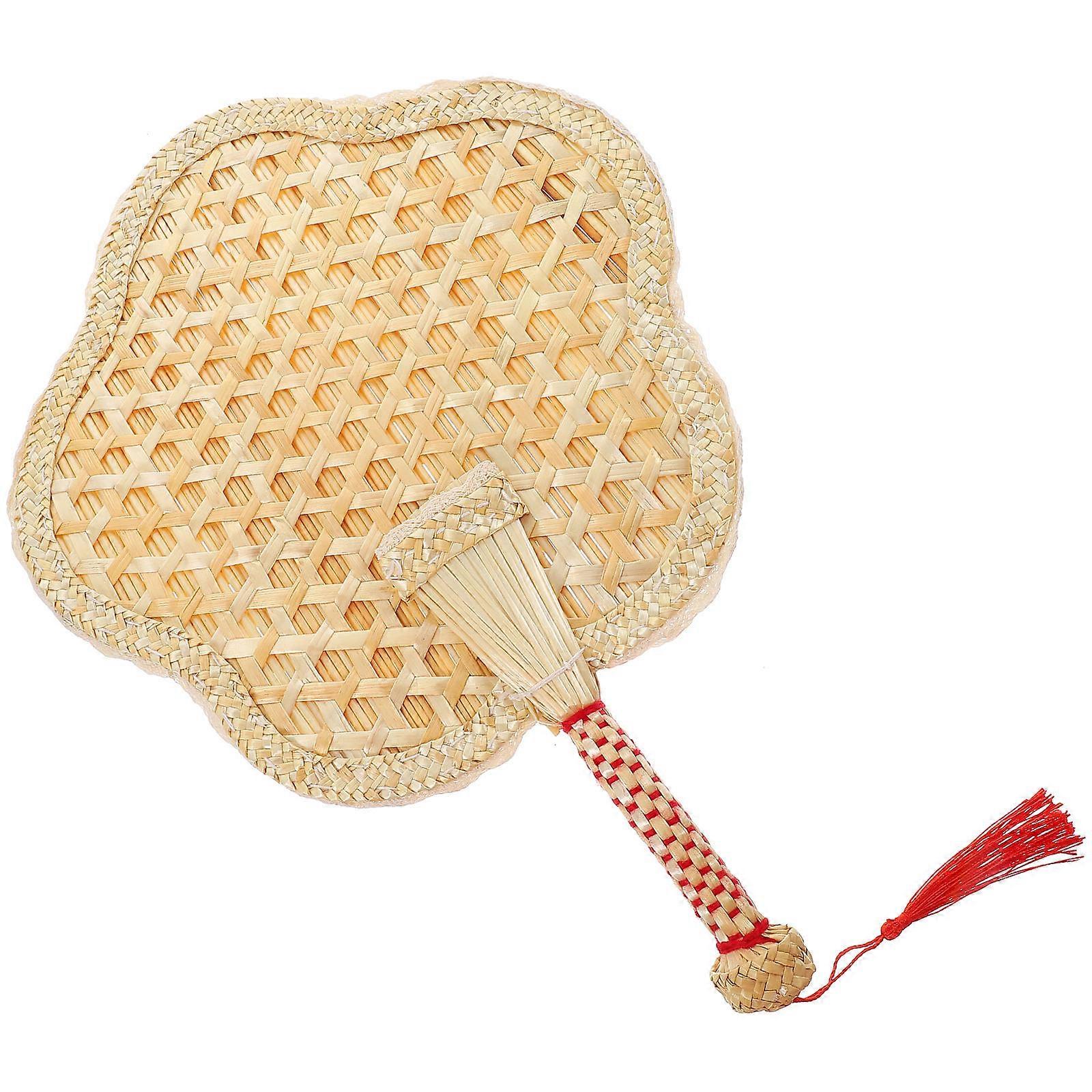 Handmade Cooling Fan, Decorative Woven Handheld Fan for Summer, Parties, Beaches, Home Decor, Random Style, Photo Prop