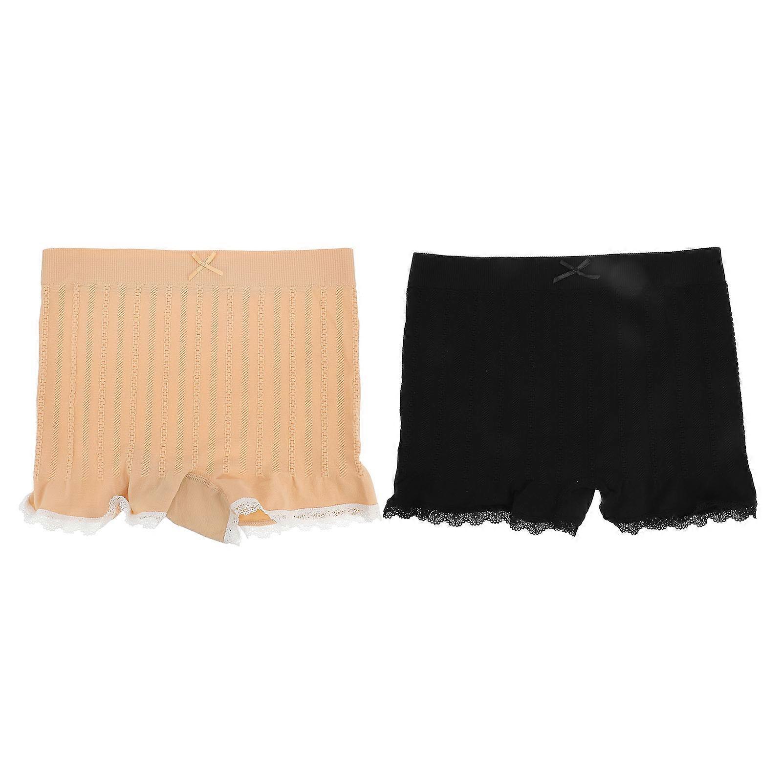 Lightweight Anti-emptied Safety Pants For Women Suitable For Windy Weather Offered In Assorted Color With Practical Texture 2Pcs