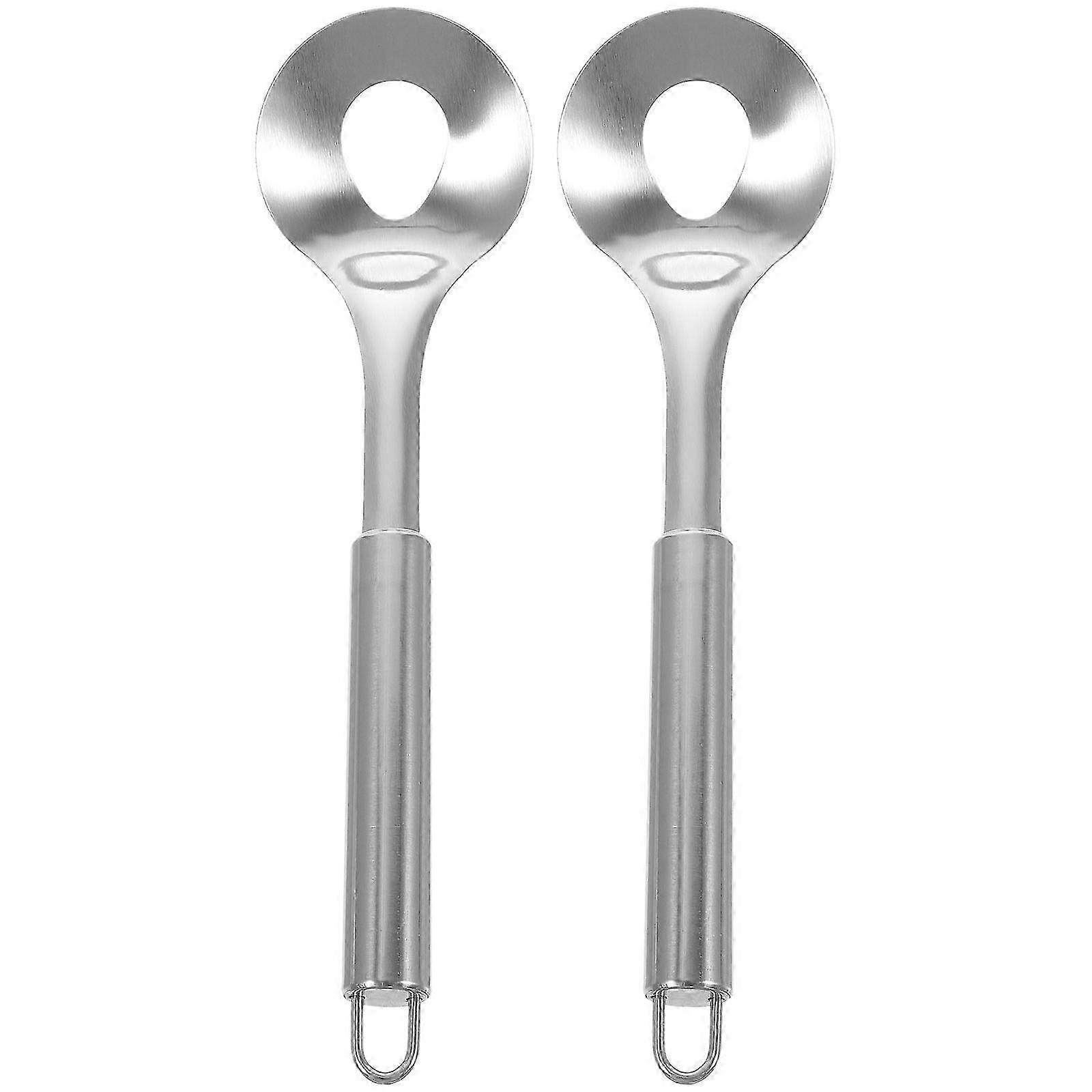 2pcs 304 cucchiai di polpette in acciaio inox polpette che fanno cucchiai (manico rotondo)