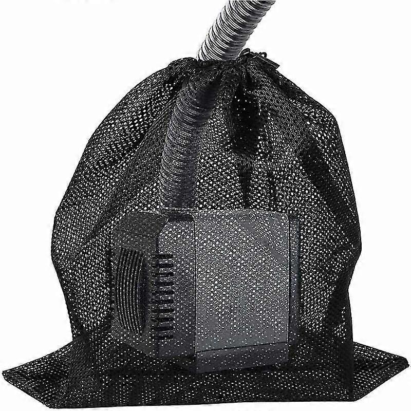 47x47cmSac filtrant de pompe avec cordon, sac de filtre de pompe à eau Sac filtrant de pompe d’étang Filtre Sac de filet Accessoires de sac d’aquarium et de natation extérieure