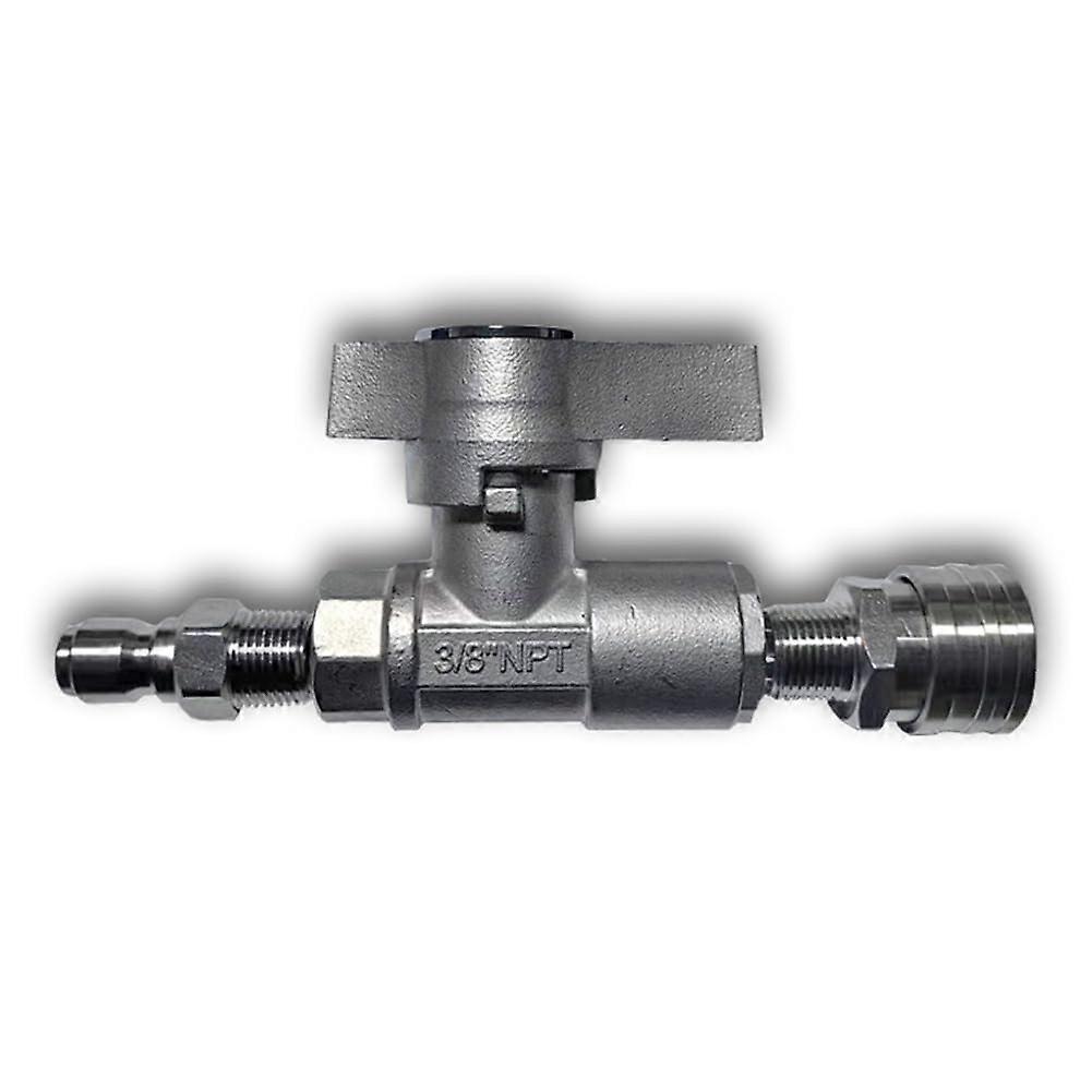 Ball Valve High Pressure Cleaner 3/8 Inch Quick Connect, 5000 PSI High Pressure Ball Valve for High Pressure Cleaner Hose