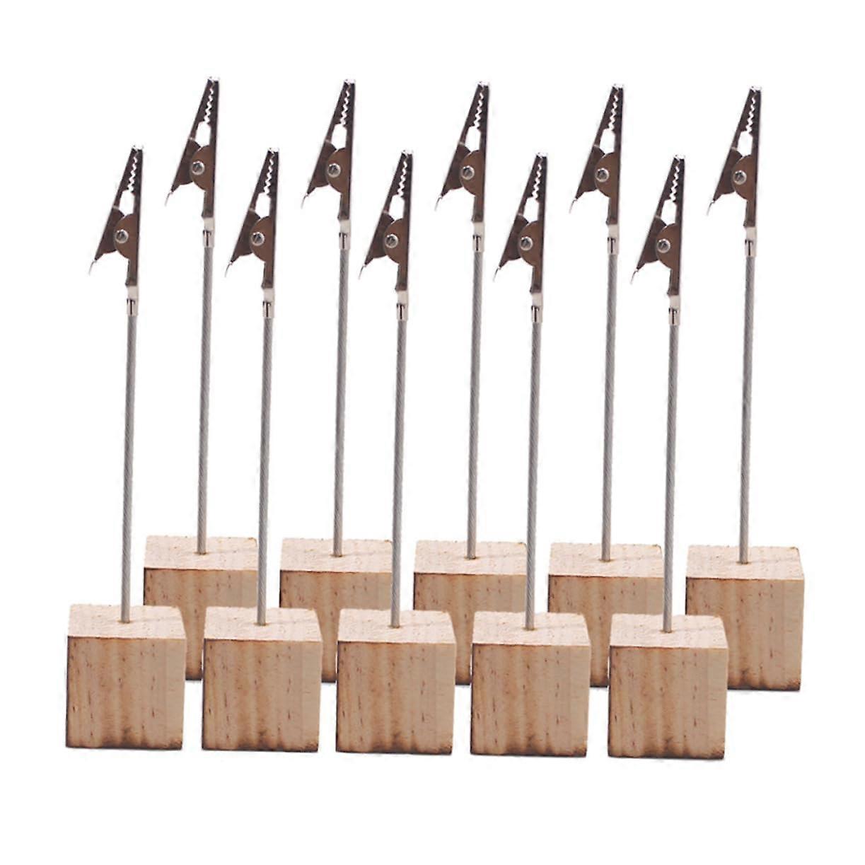 10 pieces table card holders creative photo stands for weddings parties and practical memo clips for name tags and table numbers for festive occasions