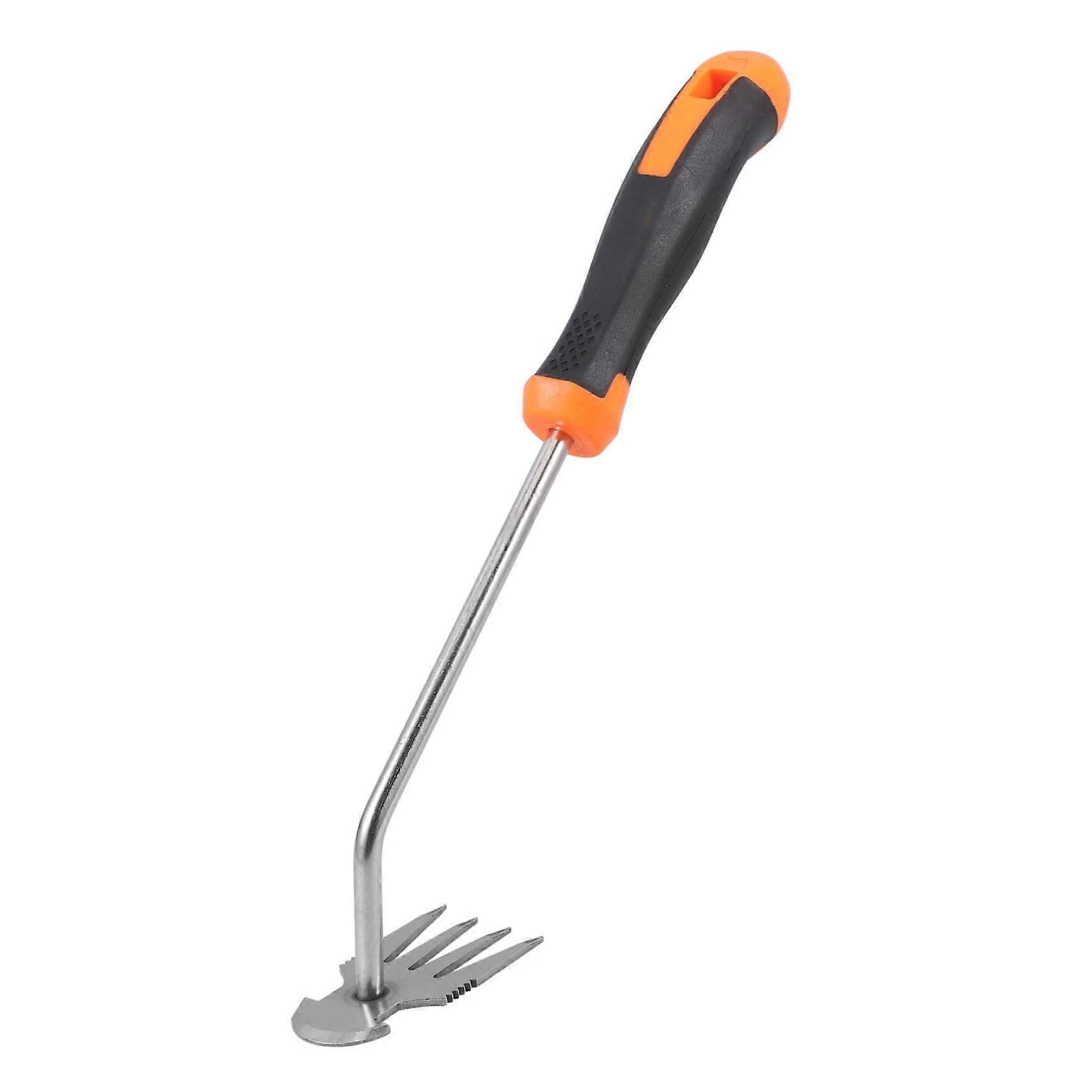 Multifunctional weed remover garden tool with handle for removing grass, moss, and paving stones, ergonomic and durable.