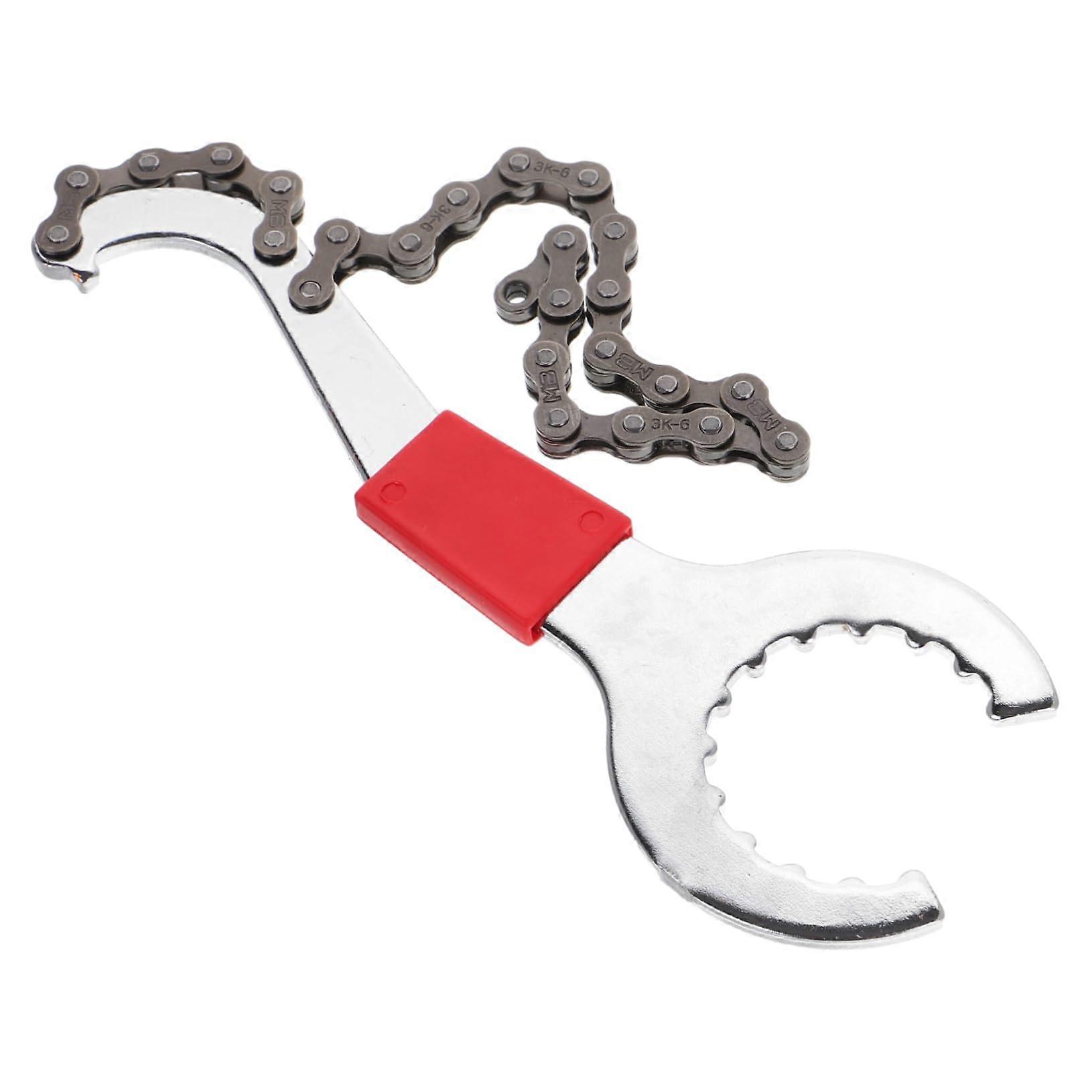 Bottom Bracket Tool for Bicycle Maintenance - Multifunctional Chain Wrench, Lightweight, Portable, 1 Set