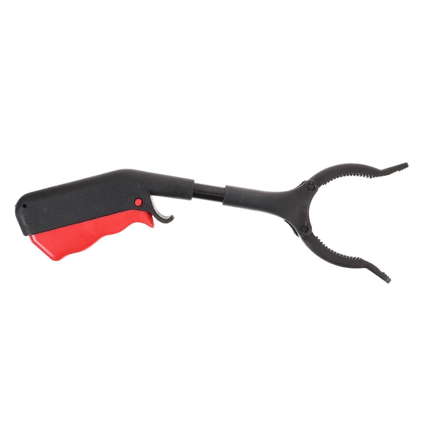 Longhandled trash grabber with carrying rod – Sturdy gripping tool for effortless waste collection