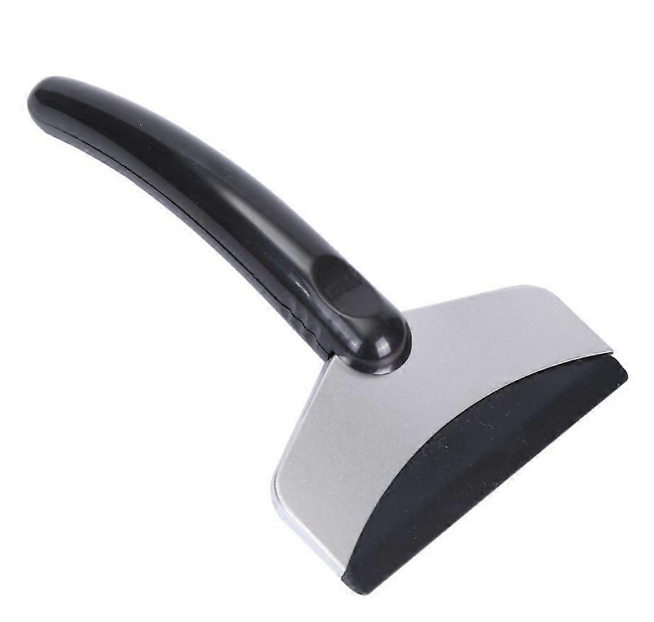 Black Stainless Ice Scraper - Windshield Snow Shovel