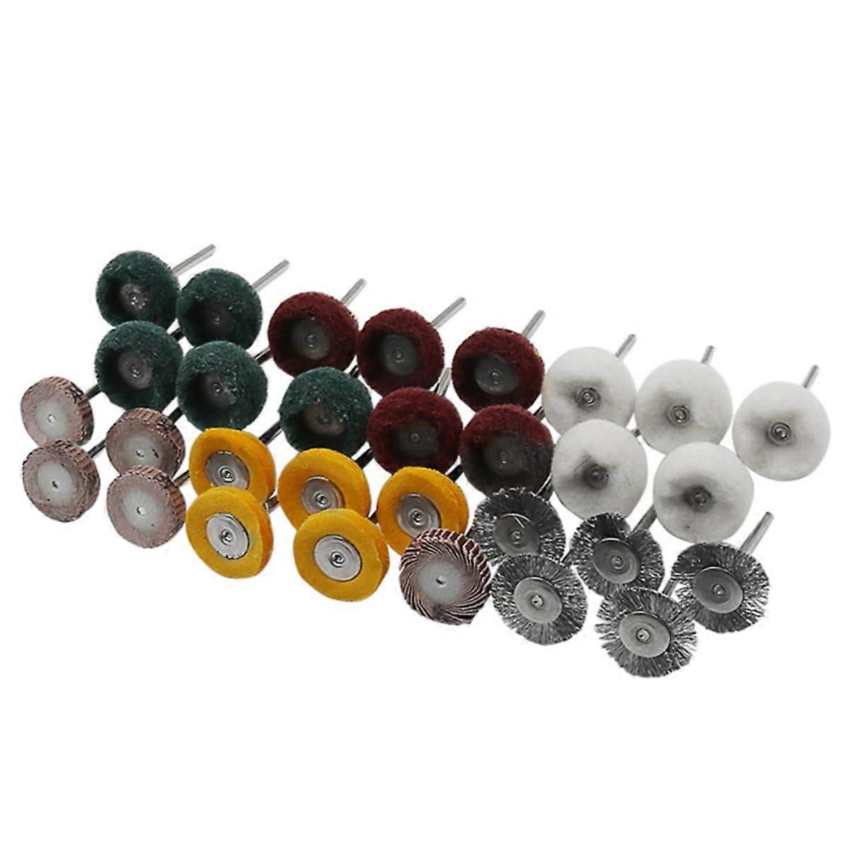 30 Pieces Rotating Wire Brush Wire Wheel Brush Ref: 6106