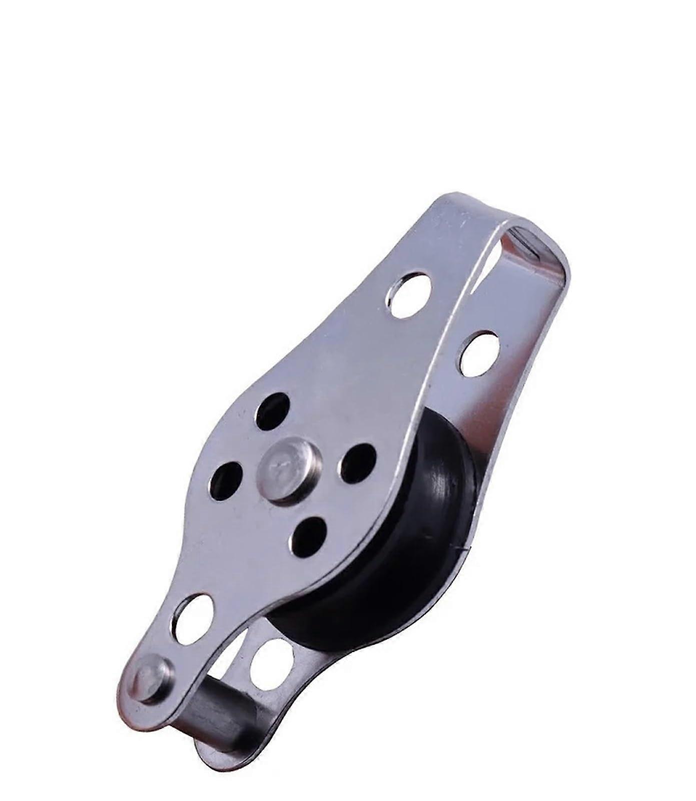 Pulley Block Stainless Steel 316 Pulley 60mm Blocks Rope Pulley Nylon Sheave Single Lashing Eye For 2mm To 8mm Rope Track Roller