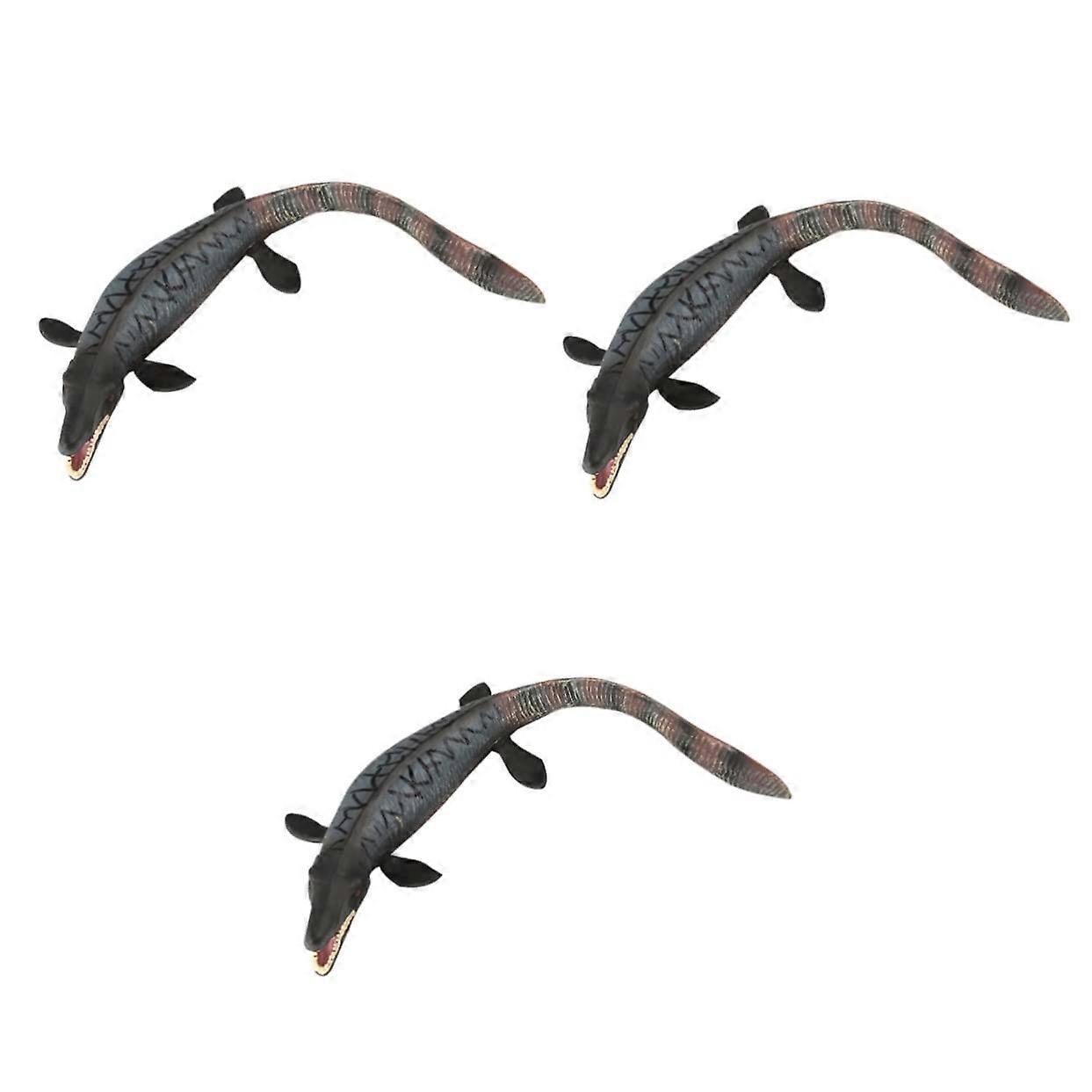 Dinosaur Model Pack Of 3 Plastic Mini Dino Figures Desktop Decoration Old Dinosaur Statue Home Decor