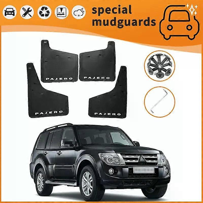 For the 04-19 Mitsubishi Triton L200 Pajero Winged EX Mudguards Fender Mudflaps Front Rear Flares Splash Guards Cover-fj