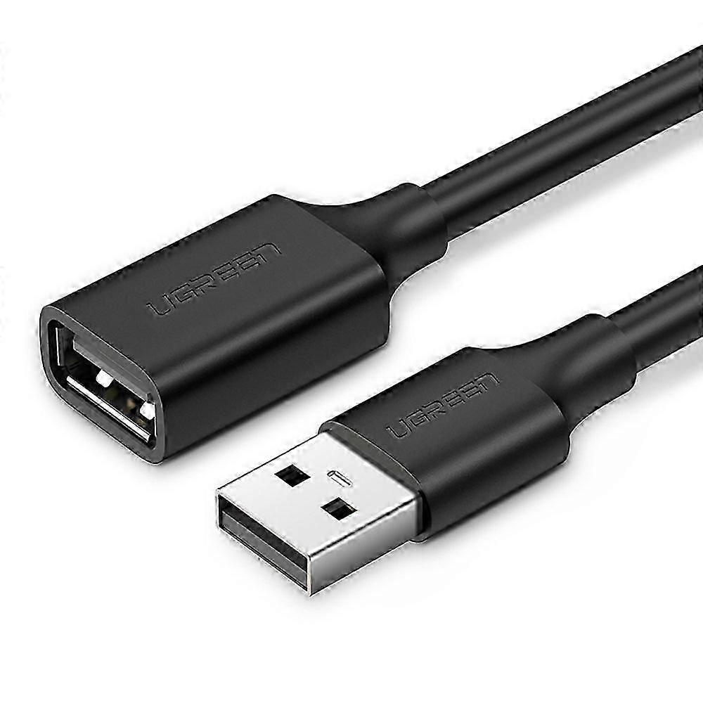 USB 2.0 Cable Extension Adapter, 50 cm, Black
