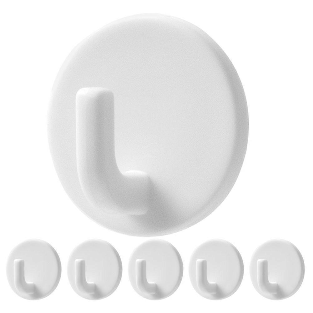 6pcs Adhesive Hooks Wall Hooks Kitchen Hanging Hooks Towel Hooks Bathrooms Hooks