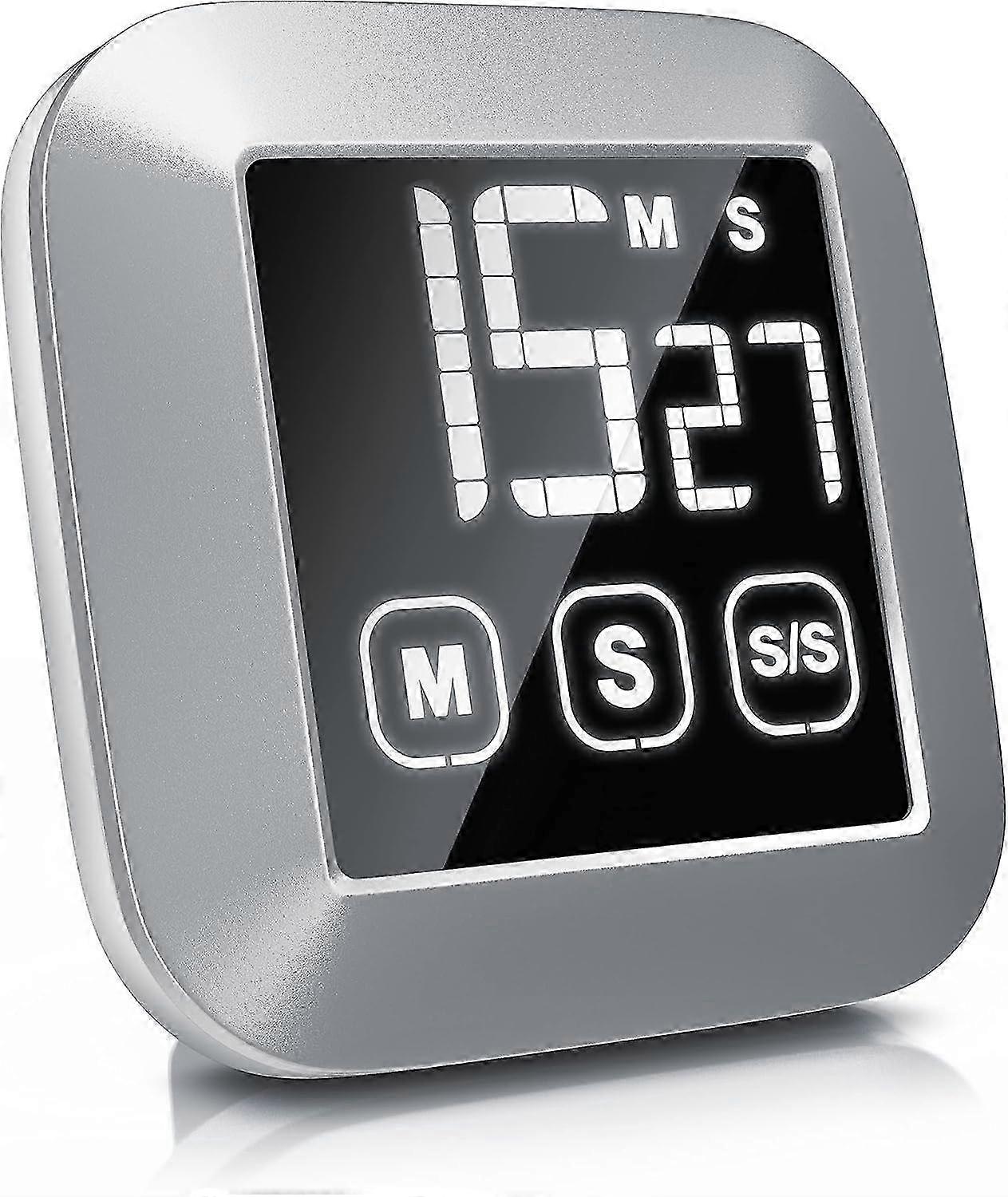 Digital Kitchen Timer with LCD Display, 99-Minute Stopwatch, Magnetic Back for Easy Use