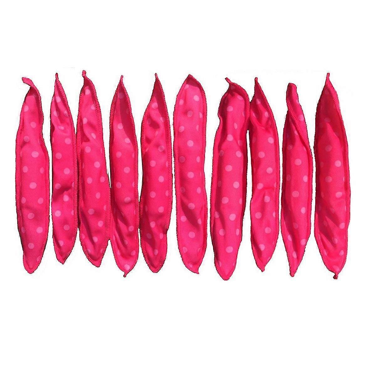 10PCS Magic Curler Haarroller Nachtschlaf Wellenpunkt Schaum Haar Lockenwickler Rollen Flexible weiche Kissen Haarroller DIY Schwamm Haarstyling Rollen auch