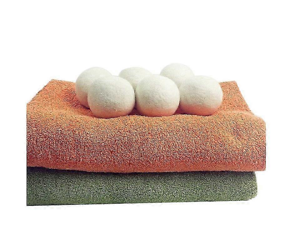 6PCS/SET Natural Reusable Laundry Clean Ball Practical Home Wool Dr...