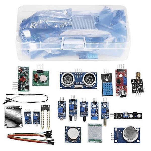 16IN1 Starter Module Sensor Kit Set for Raspberry Pi 2B Model DIY Component Box Case