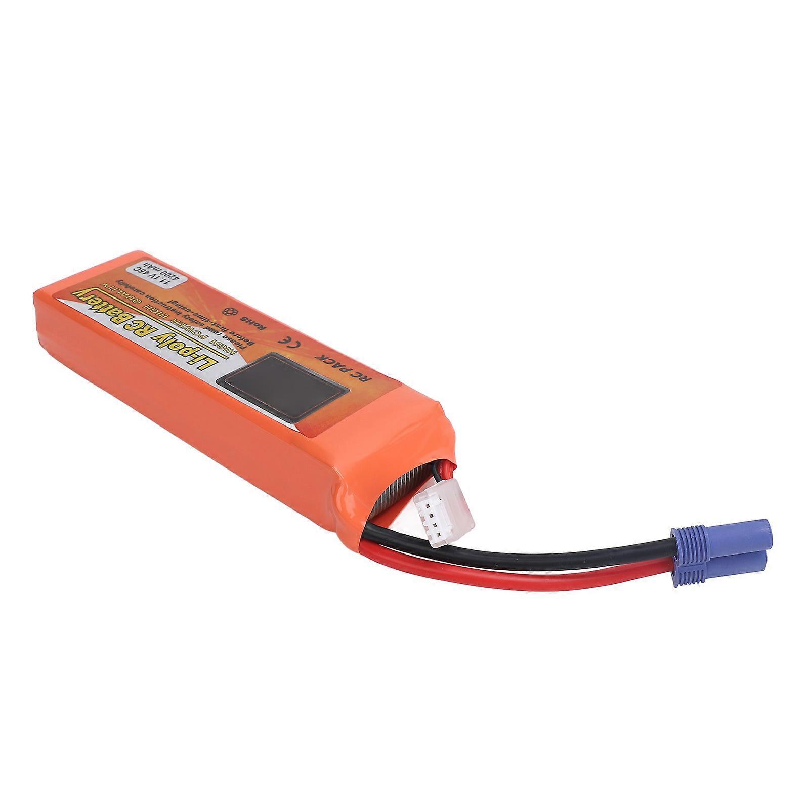 11.1V 4200mAh 45C LiPo Battery with EC5 Plug for RC Toys