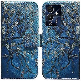 New Compatible With Infinix Note 12 Pro 5g Case Flower Apricot Pattern Magnetic Flip Wallet Phone Case Kickstand Credit Card Holder Cover