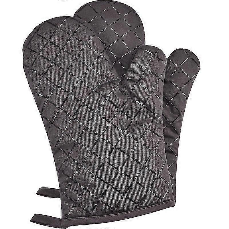 Grey Silicone Oven Gloves Resistant to High Temperatures