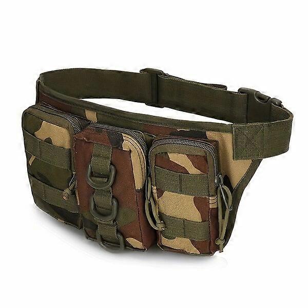 Outdoor small fanny pack, camouflage and waterproof, multiple carrying methods