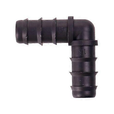 PE Pipe Socket Elbow Hose Barb Drip Irrigation Accessories Hardware (12mm Black
