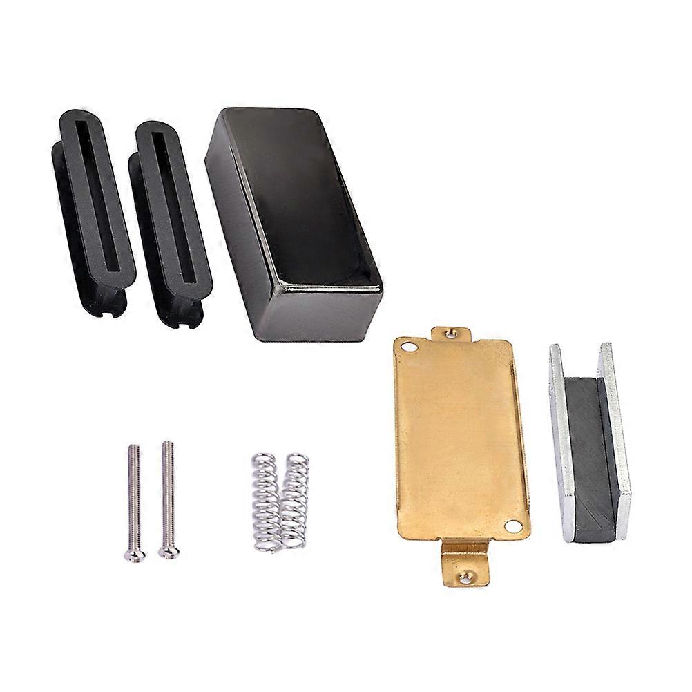 Guitar Closed Humbucker Pickup Cover Baseplate Slug Bobbins Magnet Double Coil Pickup Kits for Style Electric Guitar 1 Set