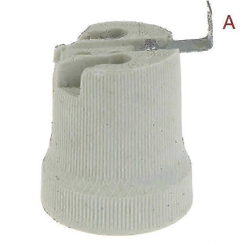 E27 Ceramic Screw Base High Temperature Resist Socket Light Bulb Holder Adapter A