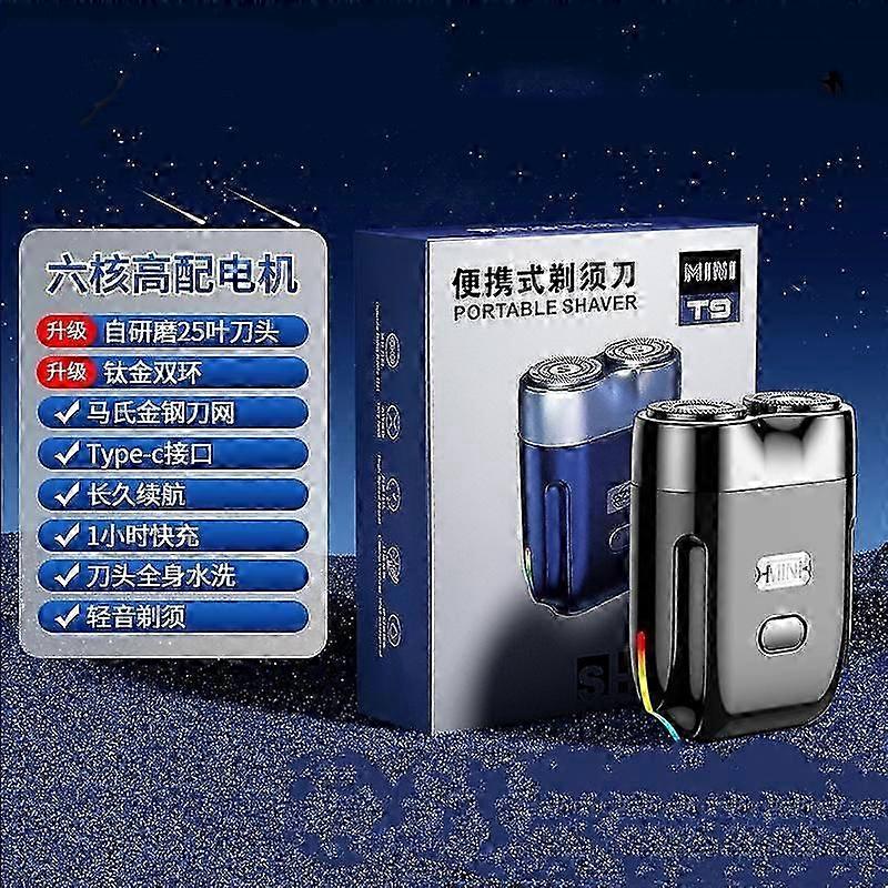 New Model Mini Dual-Head Electric Shaver, Pocket Size Washable Electric Razor