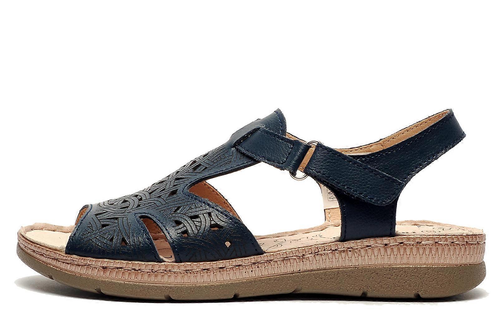 Fleet & Foster Ruth Memory Foam Sandals Navy