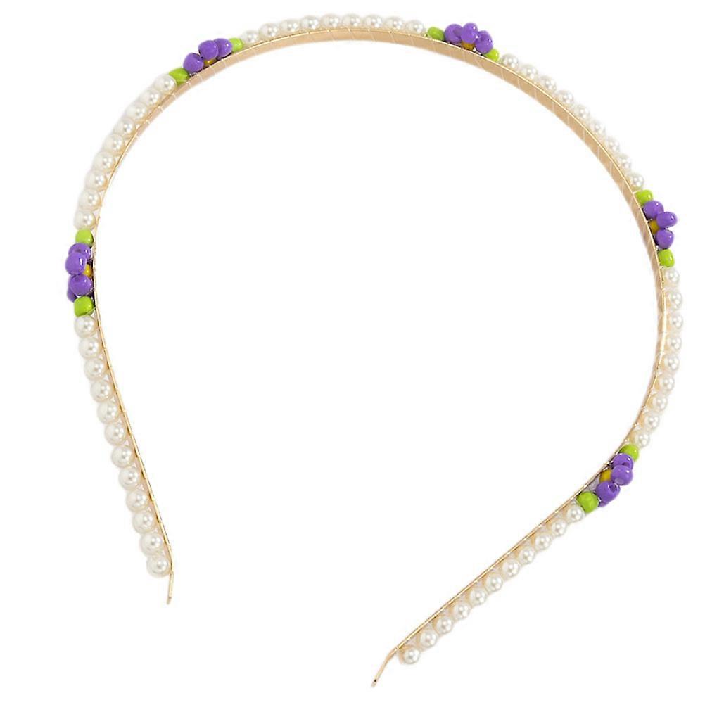 Pearl Headband Daisy Headband for Decoration Featuring Imitation Pearl Decor