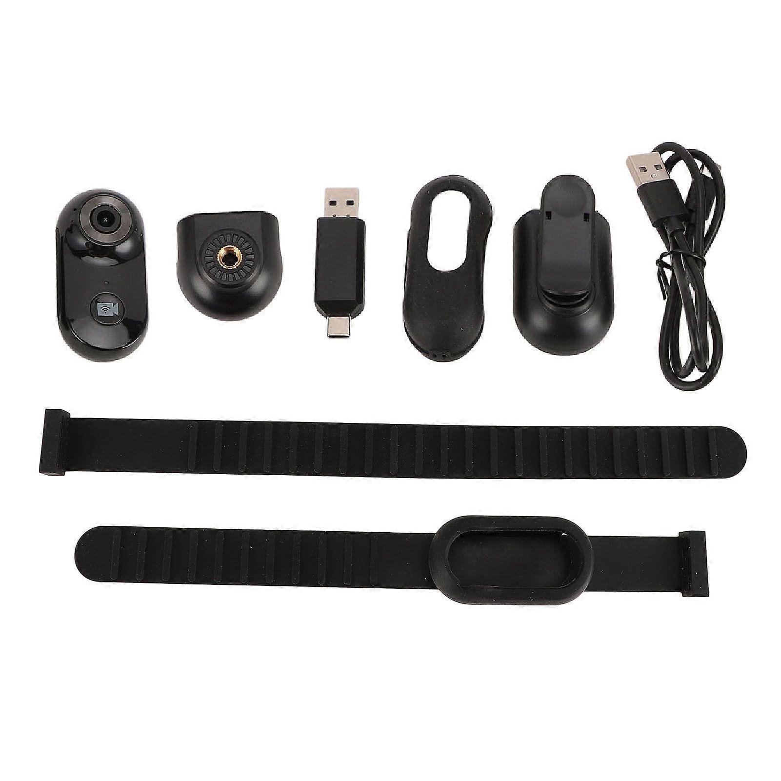 Pet Collar Camera 2.4GHz WiFi 1080P 8MP 30FPS 170 Degree Viewing Smart Screen Calibration Small Action Camera