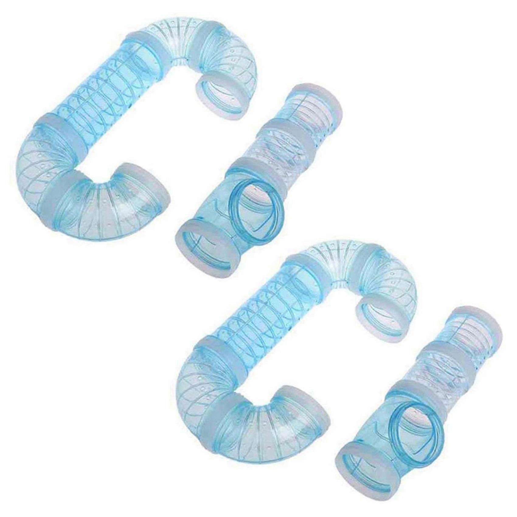 2 set Hamster Tubes, Adventure External Pipe Set Hamster Cage Toys to Expand Space DIY Connection Tu